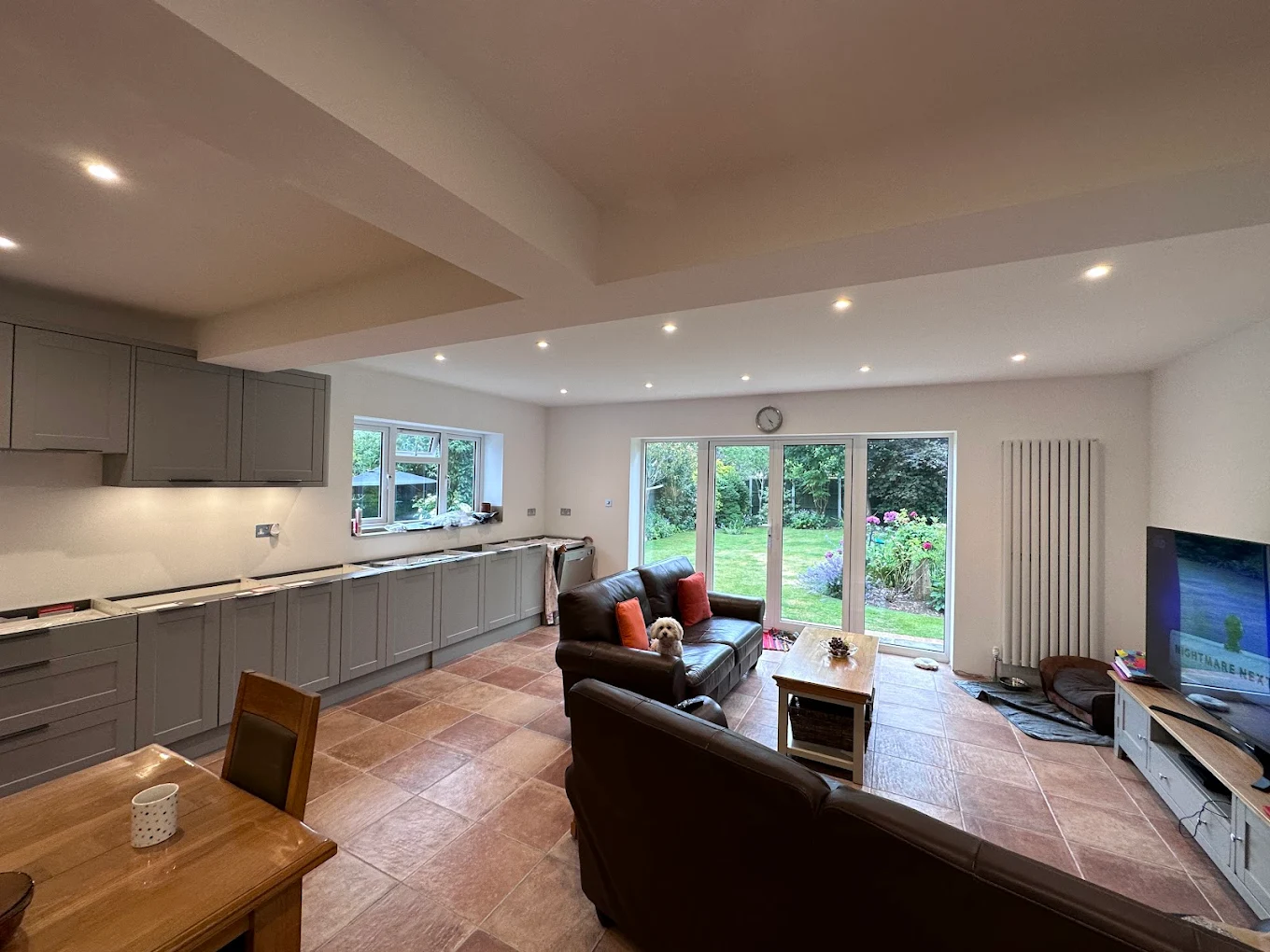 Contemporary open-plan living room in a Victorian terrace